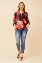 Load image into Gallery viewer, Caroline Morgan Viscose Print Top ~ Bold Floral
