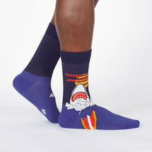 Load image into Gallery viewer, Totally Jawsome - Men&#39;s Crew Socks by Sock it to Me
