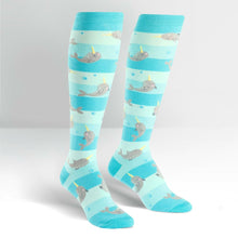 Load image into Gallery viewer, Unicorn of the Sea - Knee Highs by Sock it to Me
