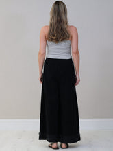 Load image into Gallery viewer, Italian Made Wide Leg Corduroy Trousers ~ Black
