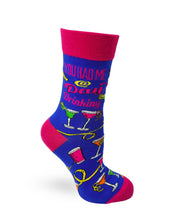 Load image into Gallery viewer, You Had Me @ Day Drinking Women&#39;s Crew Socks by FabDaz

