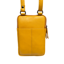 Load image into Gallery viewer, Greenwood Leather Gail Compact Crossbody Bag ~ Yellow
