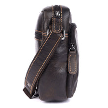 Load image into Gallery viewer, Greenwood Leather Carter Crossbody Bag ~ Chocolate
