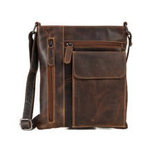 Load image into Gallery viewer, Greenwood Leather Lucy Ladies Cross Body Bag Lucy ~ Mid Brown

