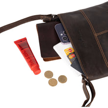 Load image into Gallery viewer, Greenwood Leather Tali Cross Body Bag ~ Chocolate
