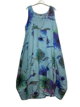 Load image into Gallery viewer, Colette Italian Made Linen Sleeveless Truffula Maxi Dress ~ L/Pink
