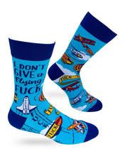 Load image into Gallery viewer, I Don't Give a Flying F*** ~ Men's Crew Socks by Fazdaz

