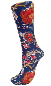 Celeste Stein ~ COMPRESSION Socks ~ Pampalore Navy