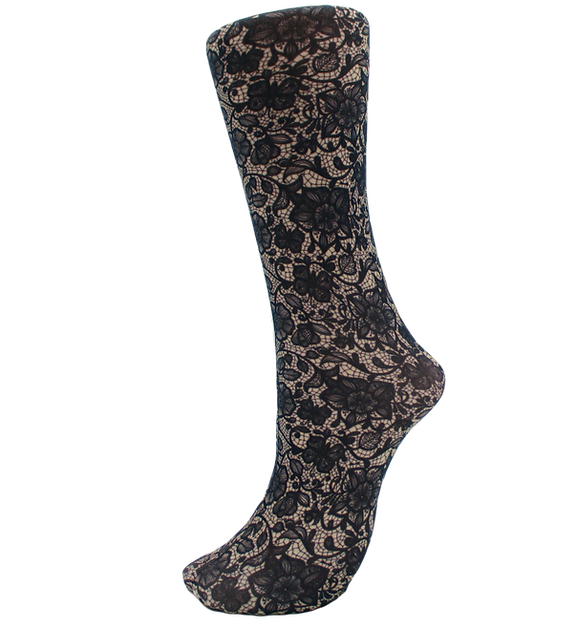Celeste Stein - COMPRESSION Socks - Navy Lace