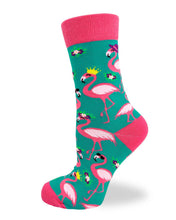 Load image into Gallery viewer, I Don't Give a Flock ~ Ladies Crew Socks by Fazdaz
