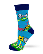 Load image into Gallery viewer, Love is a Four Legged Word ~ Ladies Crew Socks by Fazdaz
