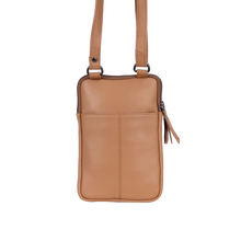 Load image into Gallery viewer, Greenwood Leather Gail Compact Crossbody Bag ~ Caramel

