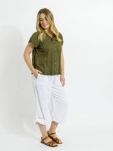 Load image into Gallery viewer, Mozaic Capricorn Top Plain ~ Olive Wash ~ Sz XS-XXL
