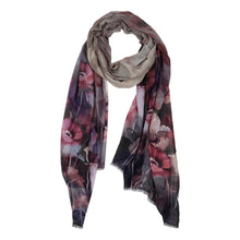 Load image into Gallery viewer, Floral Cotton/Modal Designer Scarf
