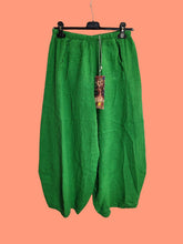 Load image into Gallery viewer, Colette Plain Barrel Leg Linen Pants ~ Teal
