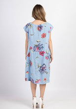 Load image into Gallery viewer, Colette Italian Made Linen Slim Fit Dress ~ Flora White
