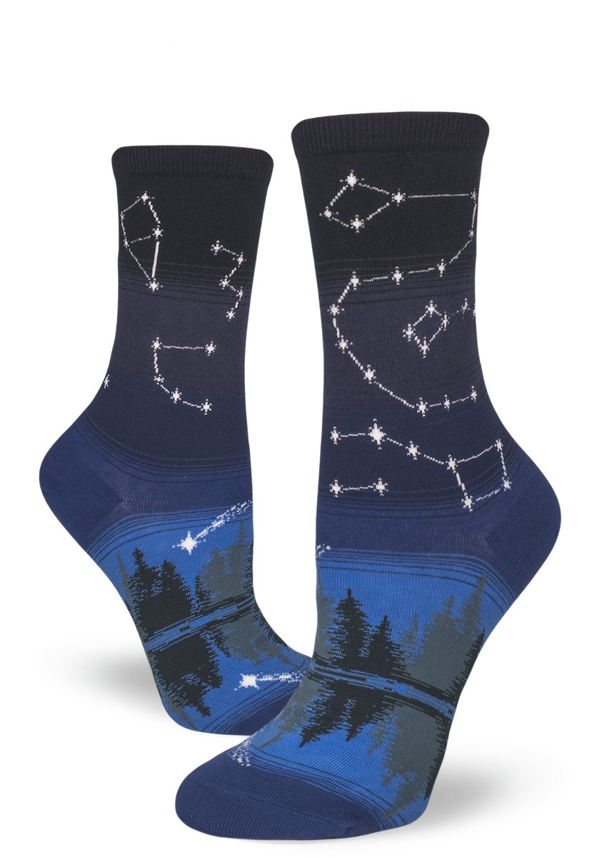 Constellations (Into the Blue) - Ladies Crew by Modsocks