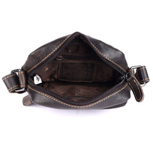 Load image into Gallery viewer, Greenwood Leather Carter Crossbody Bag ~ Chocolate
