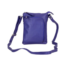 Load image into Gallery viewer, Greenwood Leather Hazel Compact Crossbody Bag ~ Purple
