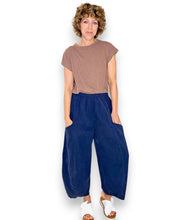 Load image into Gallery viewer, HELGA MAY Corduroy Barrel Leg Pants ~ Navy
