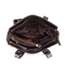 Load image into Gallery viewer, Greenwood Marlow Leather Tote Dark Brown
