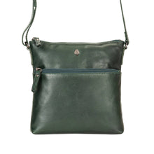 Load image into Gallery viewer, Greenwood Leather Maple Crossbody Bag ~ Bottle Green
