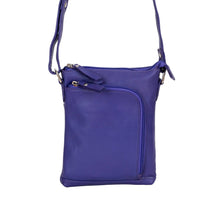 Load image into Gallery viewer, Greenwood Leather Hazel Compact Crossbody Bag ~ Purple
