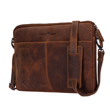 Load image into Gallery viewer, Greenwood Leather Montreal Laptop Bag 13" - 14" ~ Sandal
