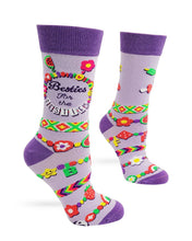 Load image into Gallery viewer, Besties for the Resties ~ Ladies Crew Socks by Fazdaz

