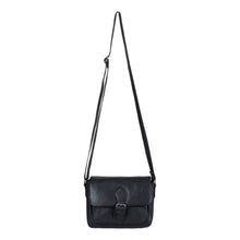 Load image into Gallery viewer, Greenwood Leather Julie Crossbody Satchel Bag ~ Black

