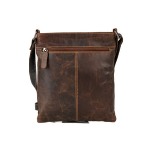 Greenwood Leather Lucy Ladies Cross Body Bag Lucy ~ Mid Brown