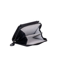 Load image into Gallery viewer, Greenwood Leather Tina Ladies&#39; Wallet ~ Black
