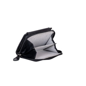 Greenwood Leather Tina Ladies' Wallet ~ Black