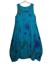 Load image into Gallery viewer, Colette Italian Made Linen Sleeveless Truffula Maxi Dress ~ L/Pink
