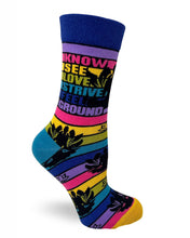 Load image into Gallery viewer, Zen Yoga ~ Ladies&#39; Crew Socks by FabDaz
