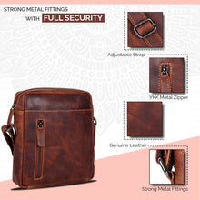 Load image into Gallery viewer, Greenwood Leather Dallas Crossbody Bag ~ Sandal
