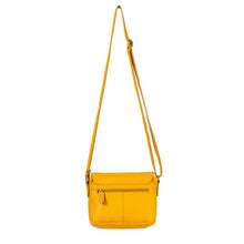 Load image into Gallery viewer, Greenwood Leather Julie Crossbody Satchel Bag ~ Yellow

