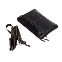Load image into Gallery viewer, Greenwood Leather Montreal Laptop Bag with Strap 15"-16" ~ Brown
