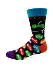 Load image into Gallery viewer, I'm Not Procrastinating, I'm Doing Side Quests ~ Mens Crew Socks by Fazdaz
