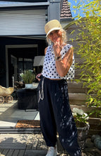 Load image into Gallery viewer, Colette Linen Barrel Leg Pants ~ Dark Teal
