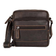Load image into Gallery viewer, Greenwood Leather Oliver Small Cross Body Bag ~ Brown

