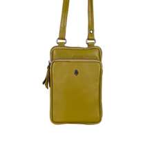 Load image into Gallery viewer, Greenwood Leather Gail Compact Crossbody Bag ~ Lime
