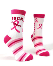 Load image into Gallery viewer, F**k Cancer ~ Women&#39;s Crew Socks by FabDaz
