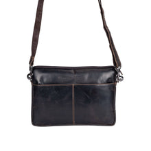 Load image into Gallery viewer, Greenwood Leather Montreal Laptop Bag with Strap 15"-16" ~ Brown
