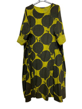 Load image into Gallery viewer, Colette Italian Made Cotton Corduroy  Dress ~ Olive
