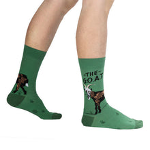 Load image into Gallery viewer, G.O.A.T - Men&#39;s Crew Socks by Sock it to Me
