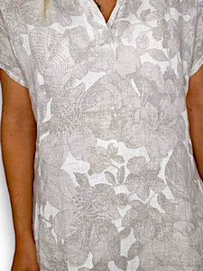 Italian Shirt Dress by Helga May ~ White