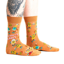 Load image into Gallery viewer, Don&#39;t Worry be Hoppy - Men&#39;s Crew Socks by Sock it to Me
