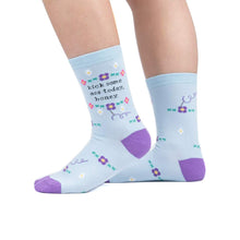Load image into Gallery viewer, Kick Some Ass Today - Ladies Crew By Sock It To Me
