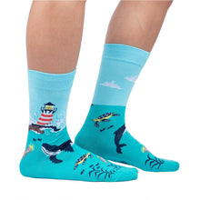 Load image into Gallery viewer, Light Up My Life - Men&#39;s Crew Socks by Sock it to Me
